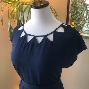 Banana Republic Geometric Cut Out Triangle Dress 2